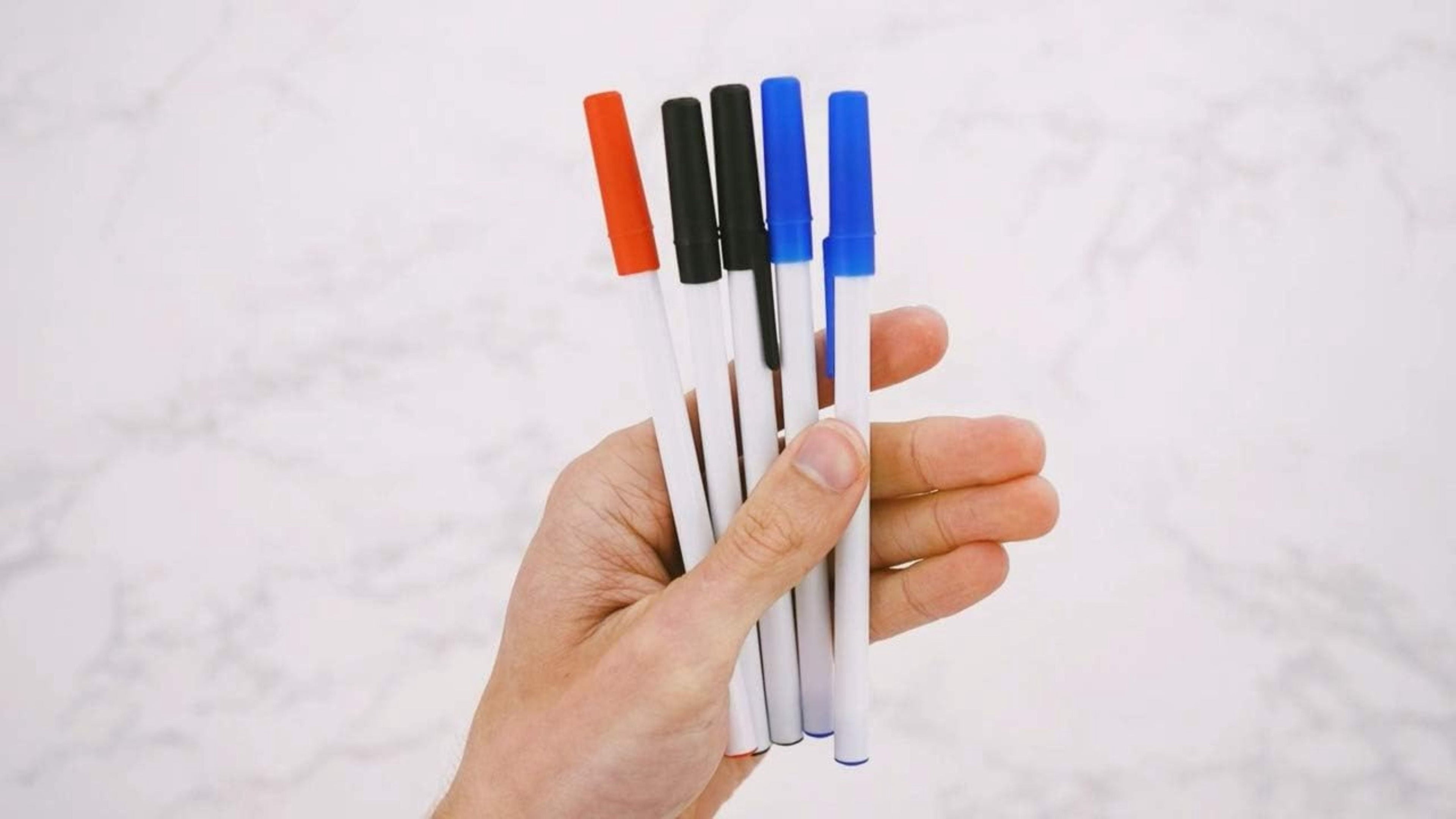 Trailmaker Ballpoint Pens Value Pack - Bulk - 500 Count. Black Blue Red Ink