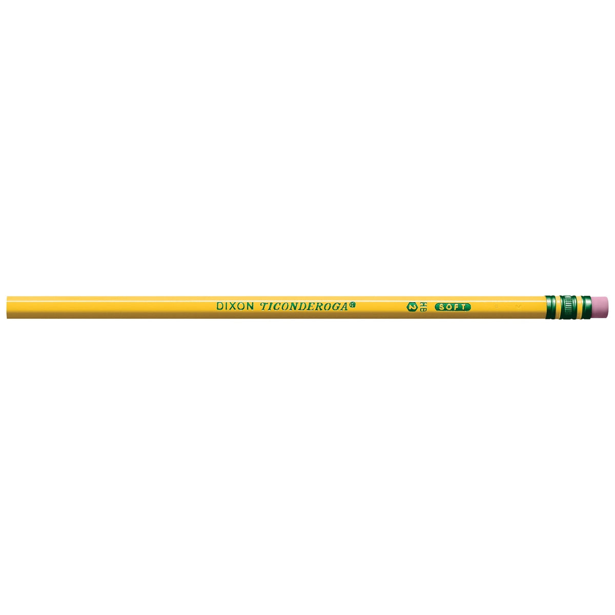 Ticonderoga Wood Pencils. Unsharpened. #2 HB .3 mm Lead. Yellow. 24 Count