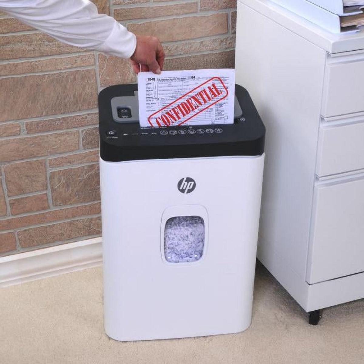 HP 91031K AF2014 200-Sheet Micro-Cut Heavy-Duty Auto-Feed Shredder