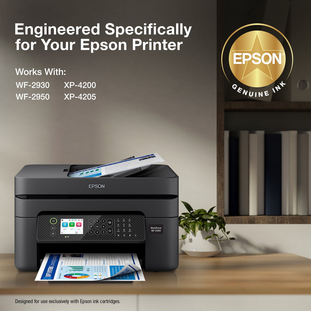 EPSON 232 Claria Ink High Capacity Black & Standard Color Cartridge Combo Pack (T232XL-BCS) Works with WorkForce WF-2930. WF-2950. Expression XP-4200. XP-4205