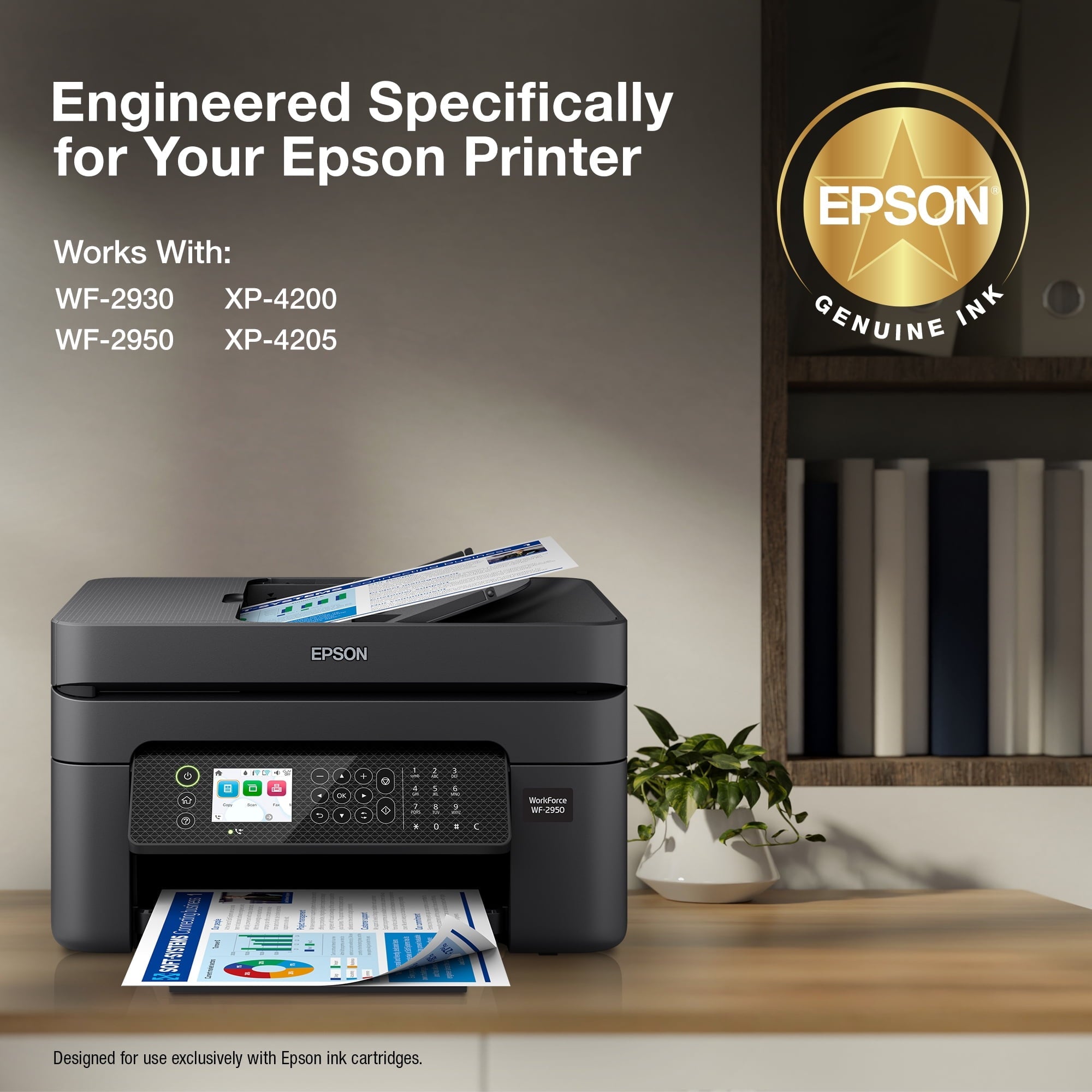 EPSON 232 Claria Ink High Capacity Black & Standard Color Cartridge Combo Pack (T232XL-BCS) Works with WorkForce WF-2930. WF-2950. Expression XP-4200. XP-4205