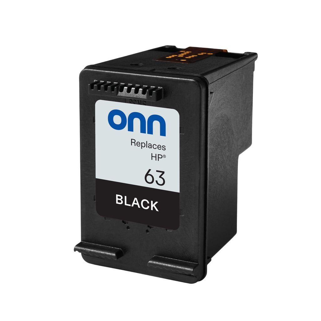 onn HP 63 Black Printer Ink Cartridge. (Remanufactured)