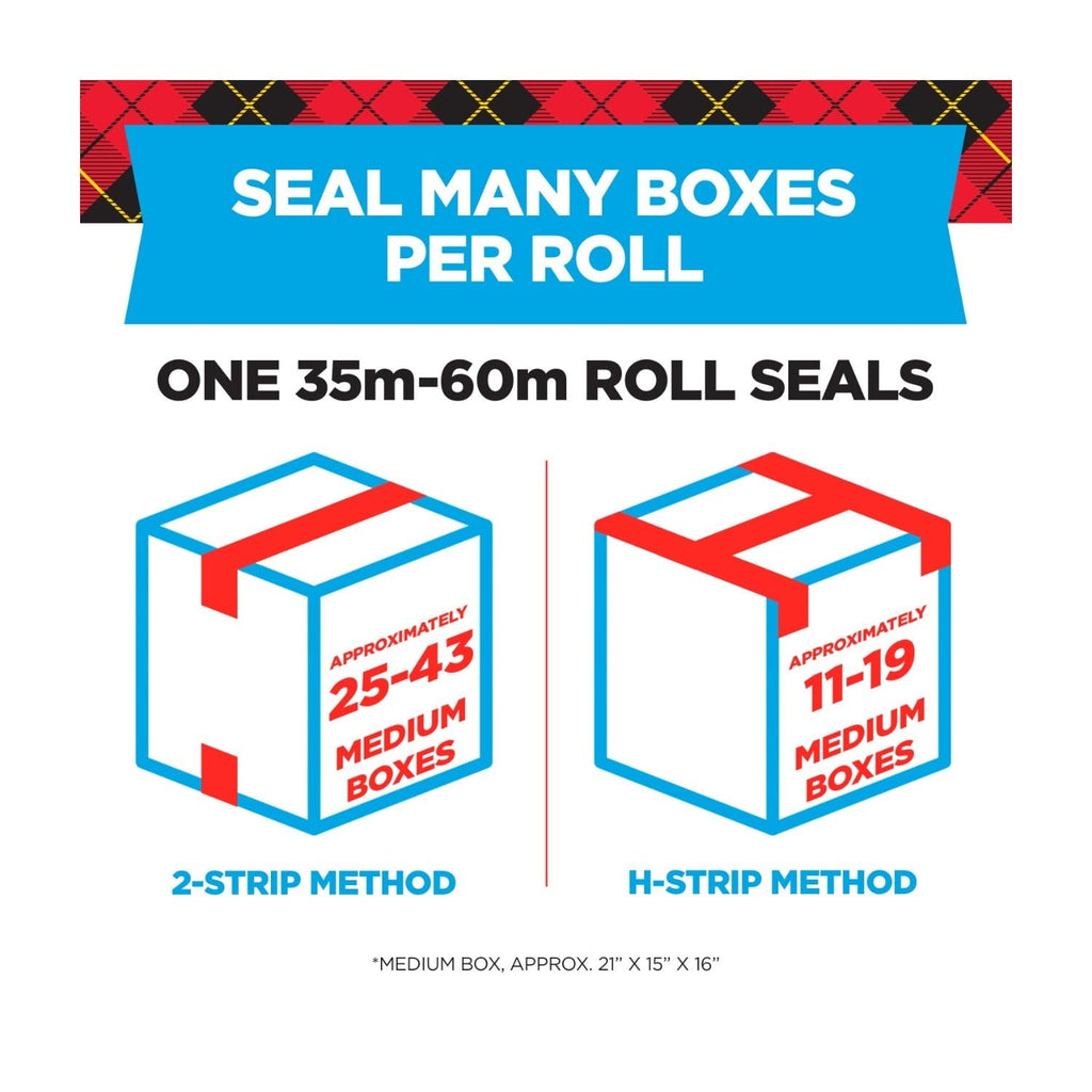 Scotch Heavy Duty Shipping Packaging Tape. 1.88 in x 54.6 yd. 6 Rolls