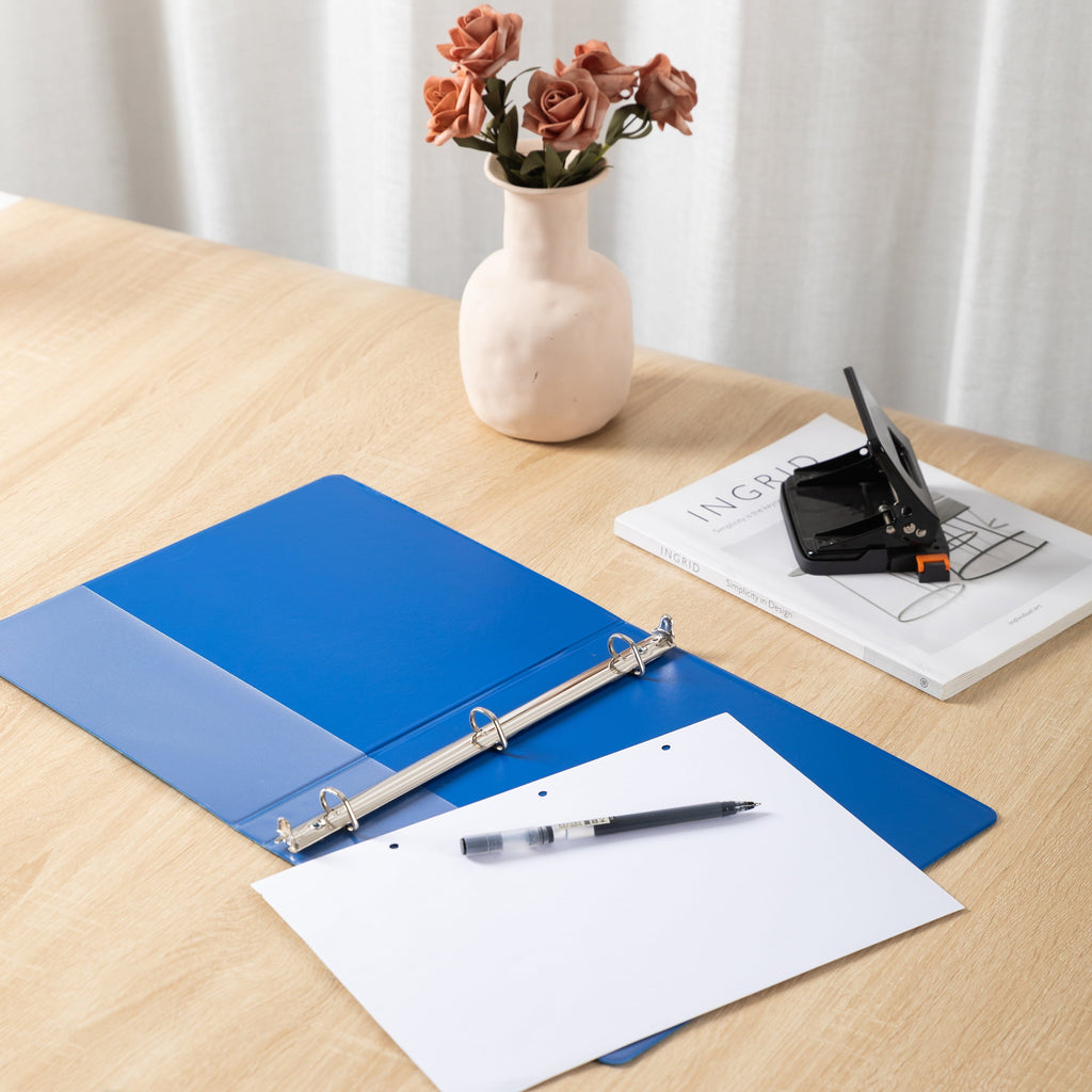 Pen+Gear Durable View 1/2 D-Ring Binder. Cobalt Blue