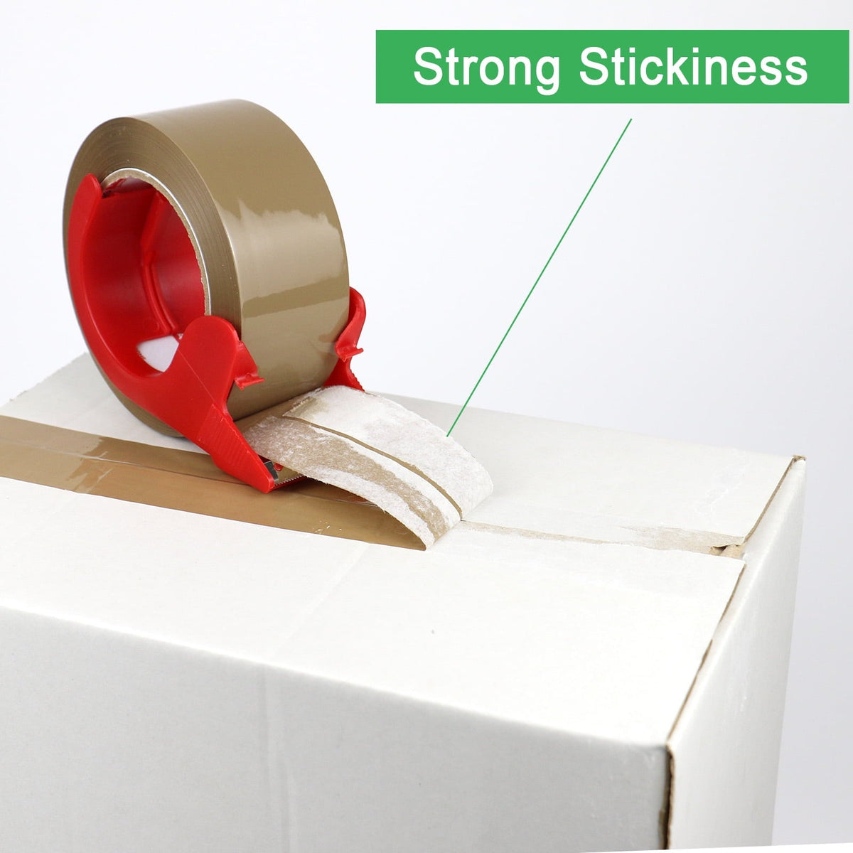 Bomei Pack No-Noise Heavy Duty Brown Packing Tape. 3 Pack. 1.88 in x 110 yd