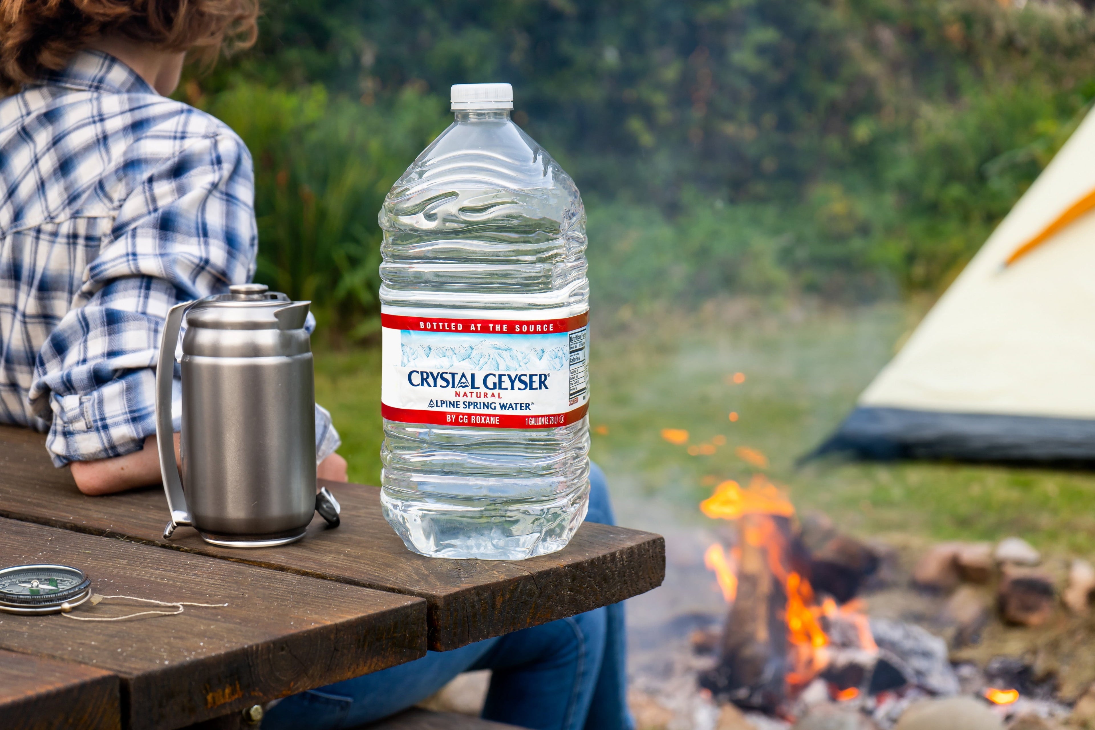 Crystal Geyser Alpine Spring Water. 1 Gallon Plastic Jug