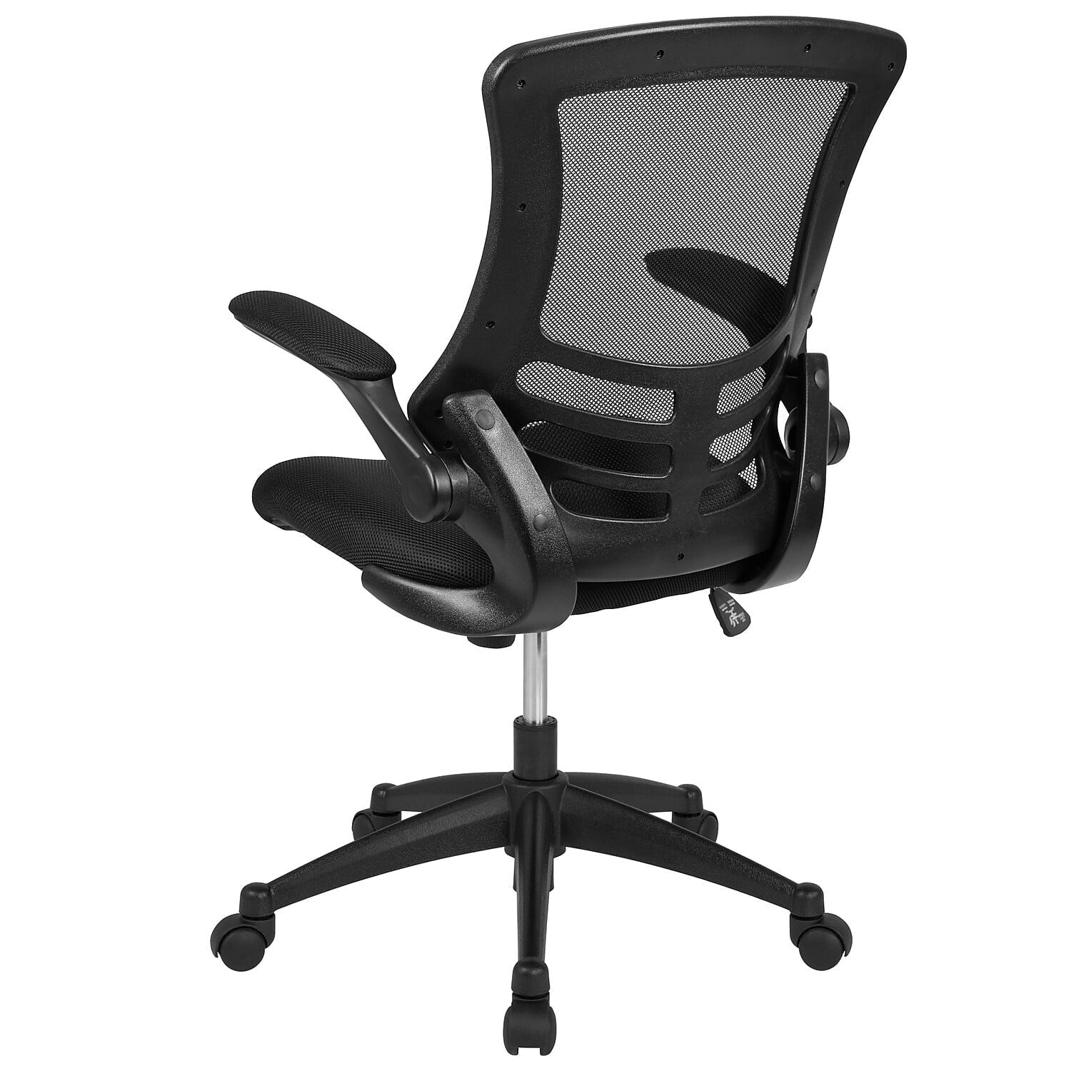 Flash Furniture Kelista Ergonomic Mesh Swivel Mid-Back Task Office Chairs Black (5BLX5MBK)
