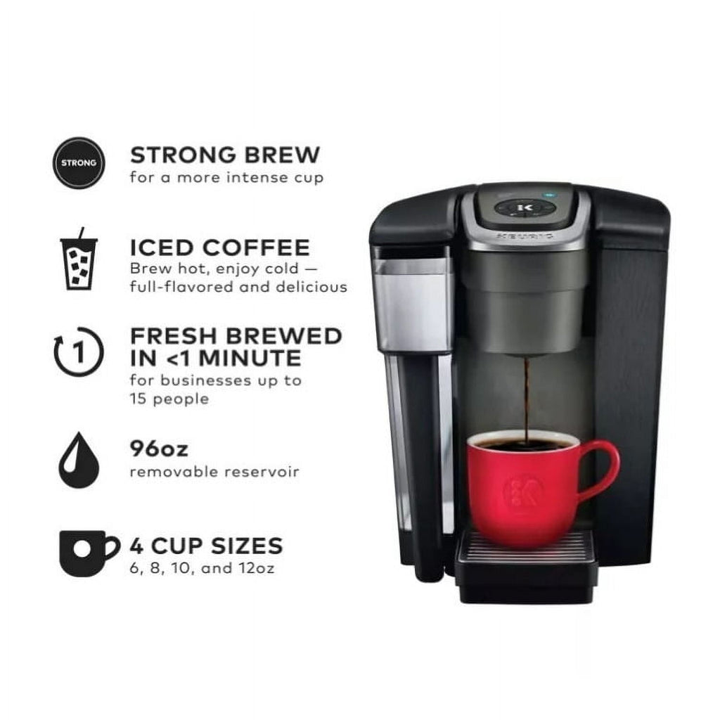Keurig K-1550 Small Business Coffee Maker with Quiet Brew Technology. Strong Button. and 96 oz. Water Reservoir (Black)