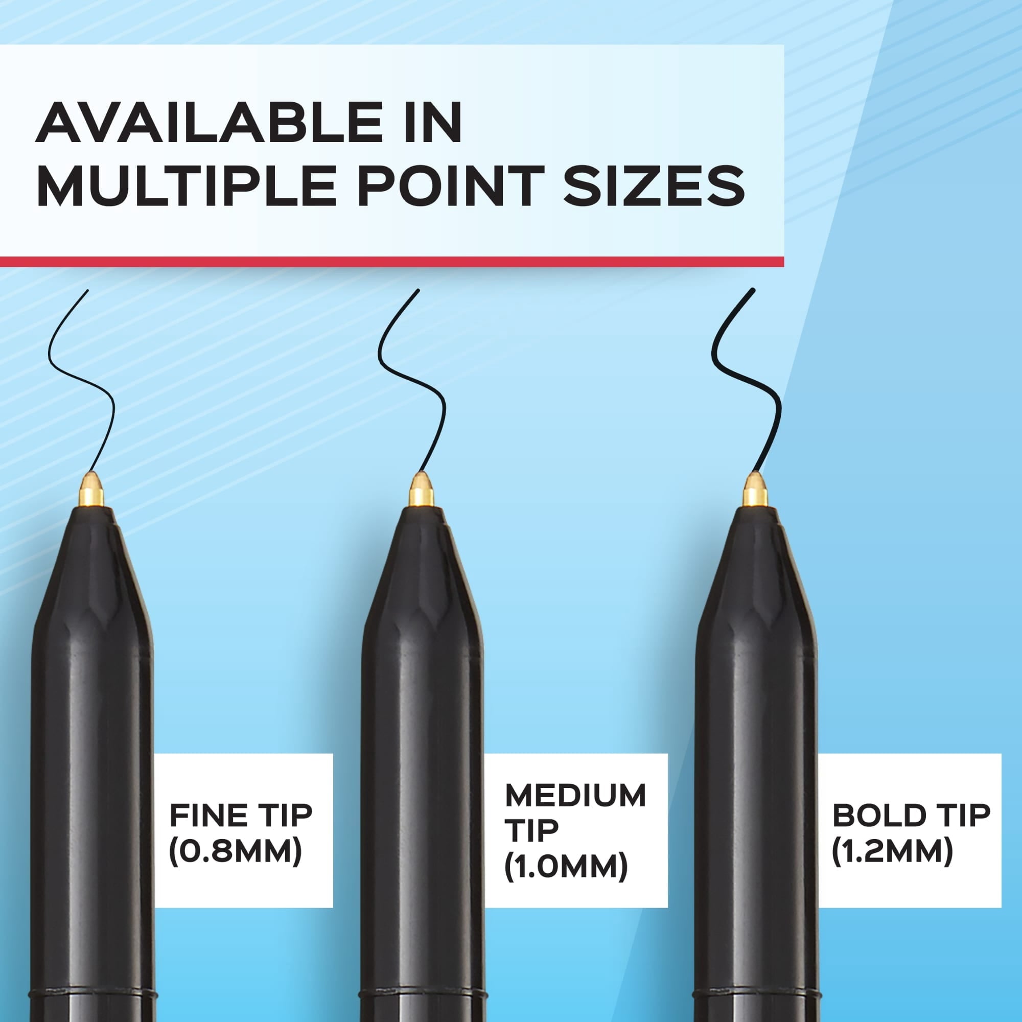 Paper Mate Ballpoint Pens. Write Bros. Blue Ink Pens. Medium Point (1.0mm). 60 Count