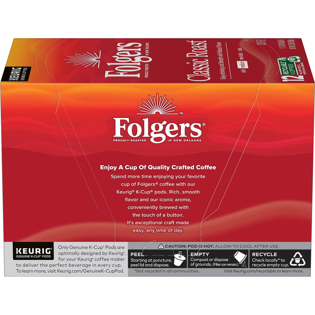 Folgers Classic Roast Coffee K-Cup Pods. Medium Roast. 84-Count