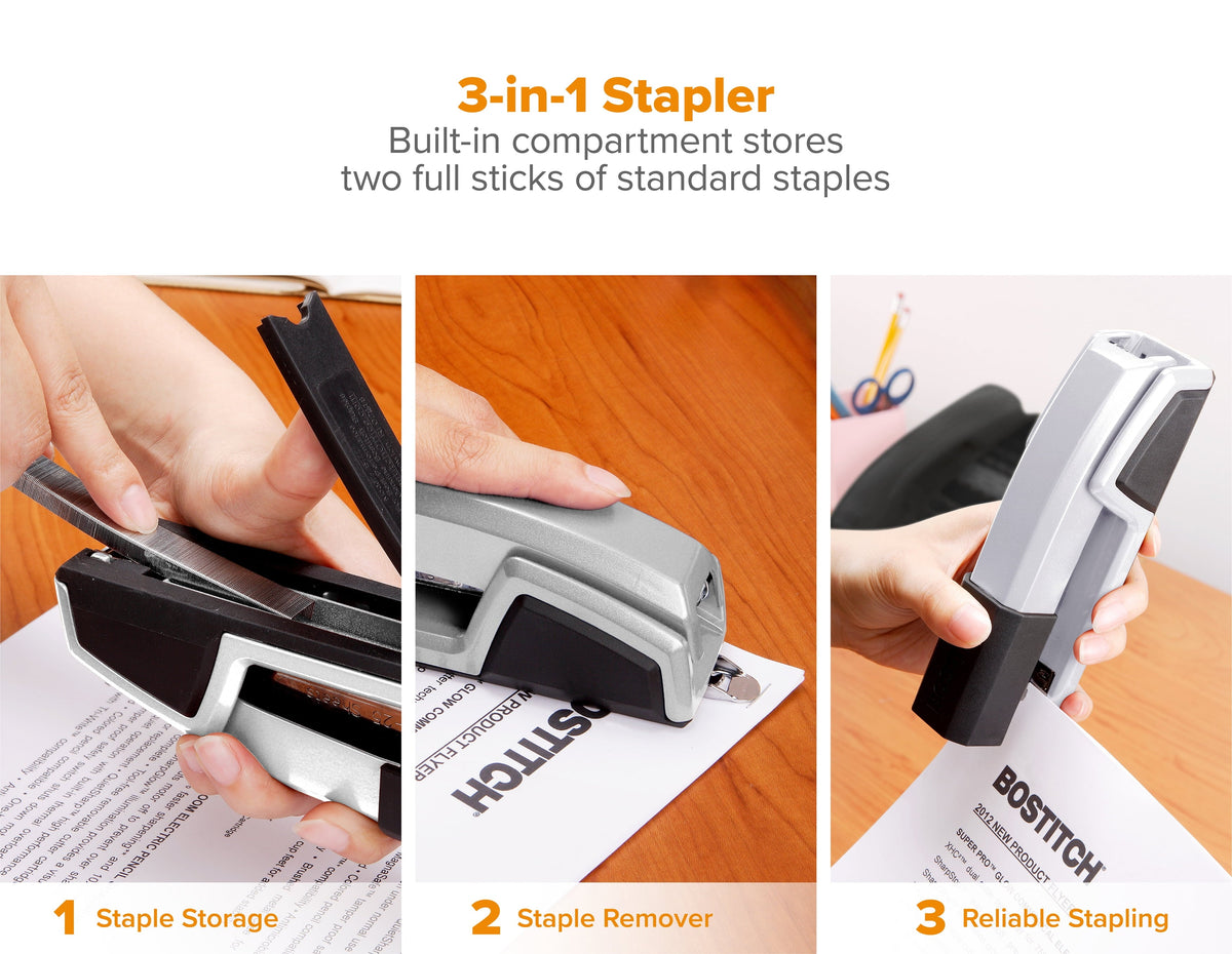 Bostitch Office Epic Desktop Stapler. Silver