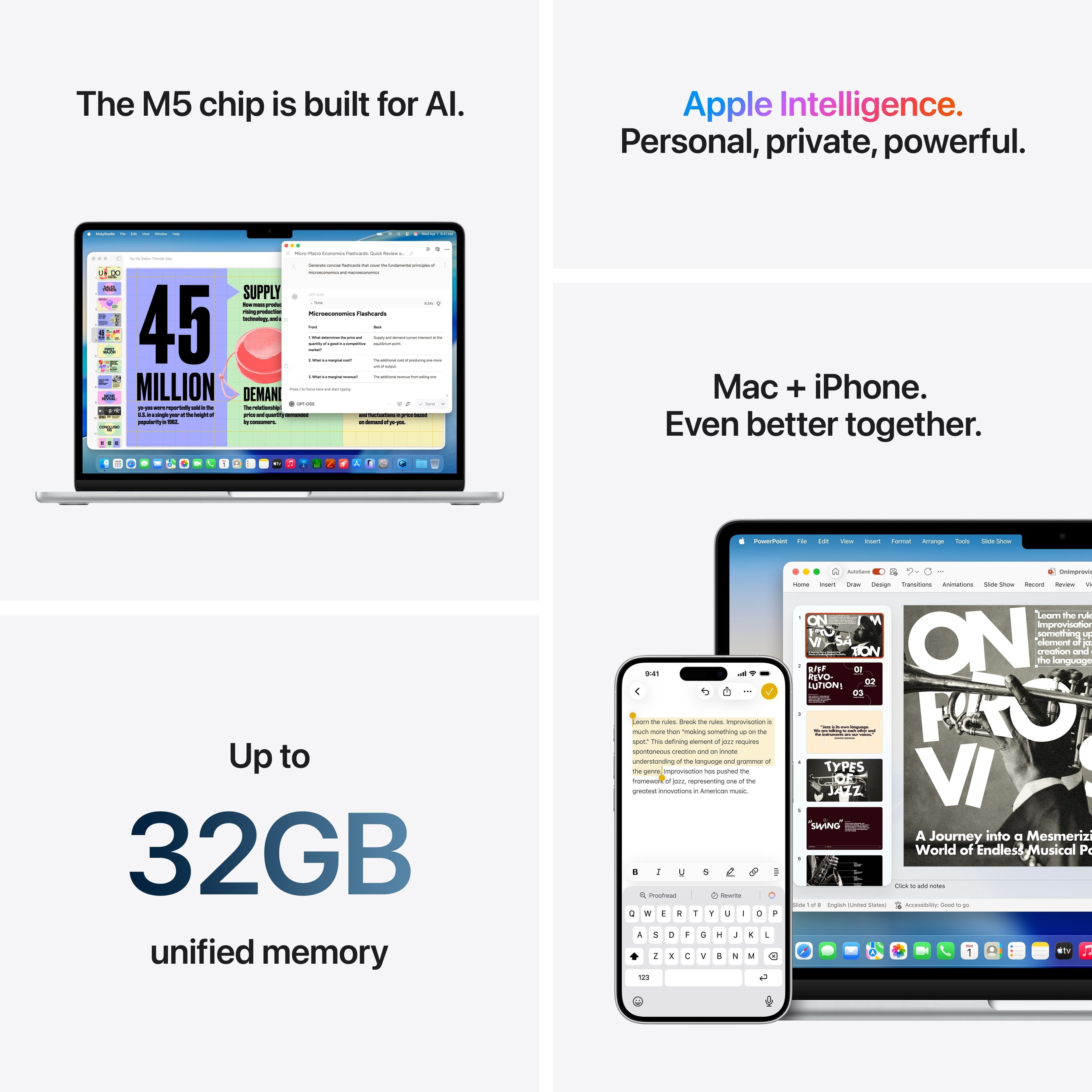 Apple 15 MacBook Air with M5 chip. 10 core CPU / 10 core GPU. 16GB Memory. 1TB SSD - Midnight