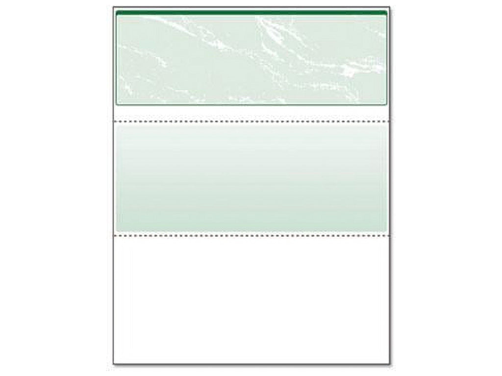 DocuGard Standard Security Check. 11 Features. 8.5 x 11. Green Marble Top. 500/Ream