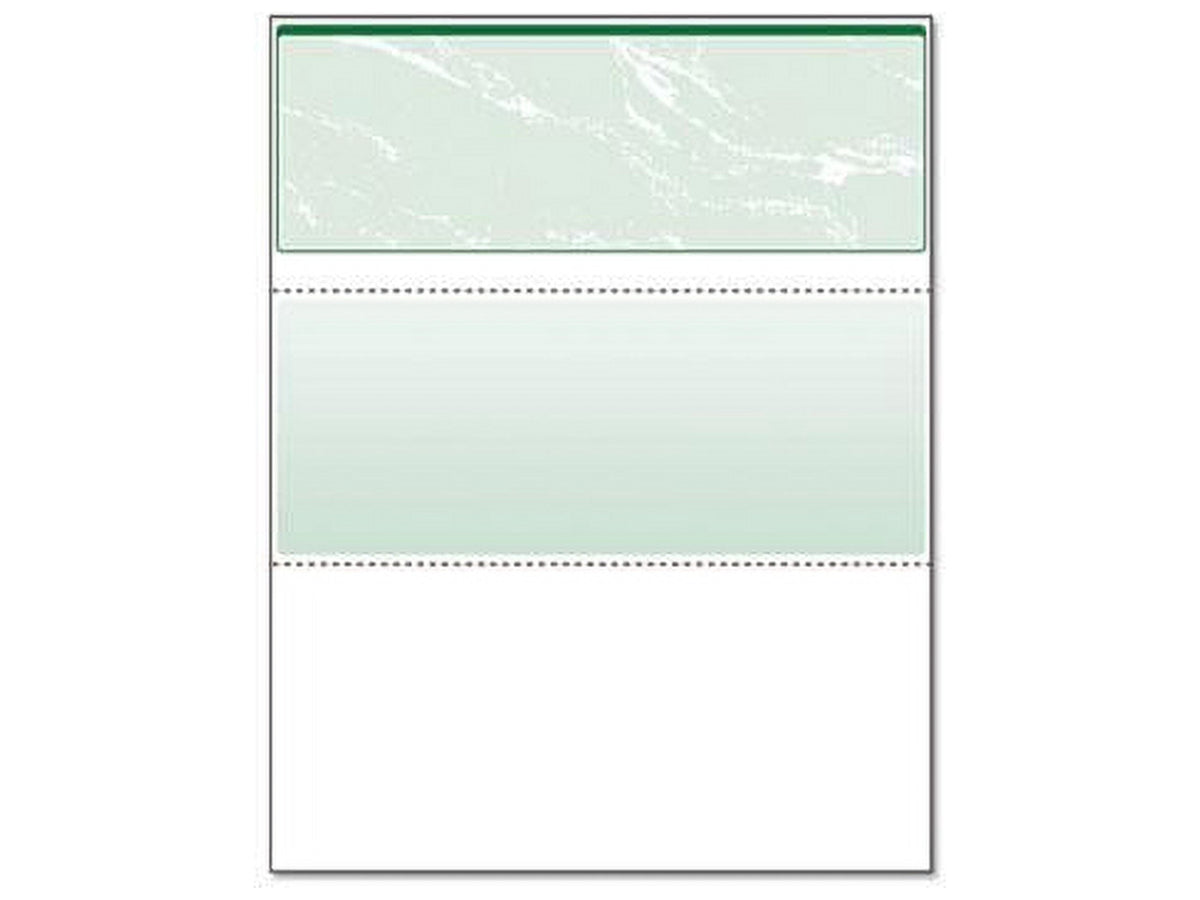 DocuGard Standard Security Check. 11 Features. 8.5 x 11. Green Marble Top. 500/Ream