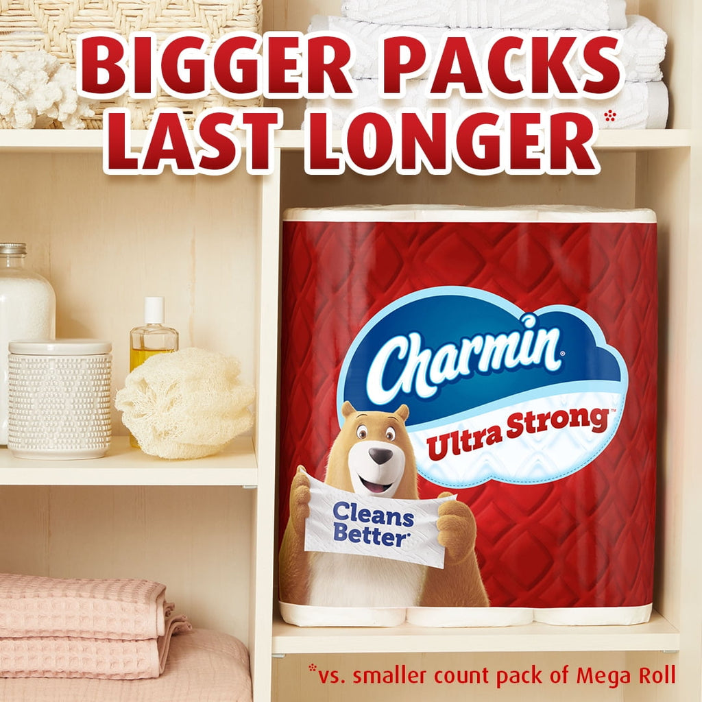 Charmin Ultra Strong Toilet Paper. Mega Rolls. 242 Sheets per Roll. 6 Count